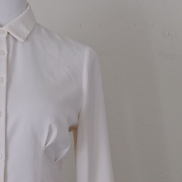 Off White Crop Fitted Blouse by Atelier Mexico size 6 - Picture 10 of 11